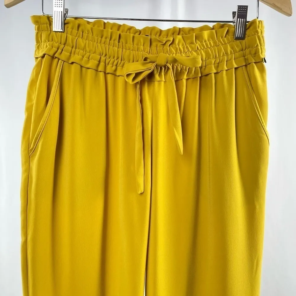 Zara‎ Hem Split Trouser Pants in Yellow Size Small - Image 3