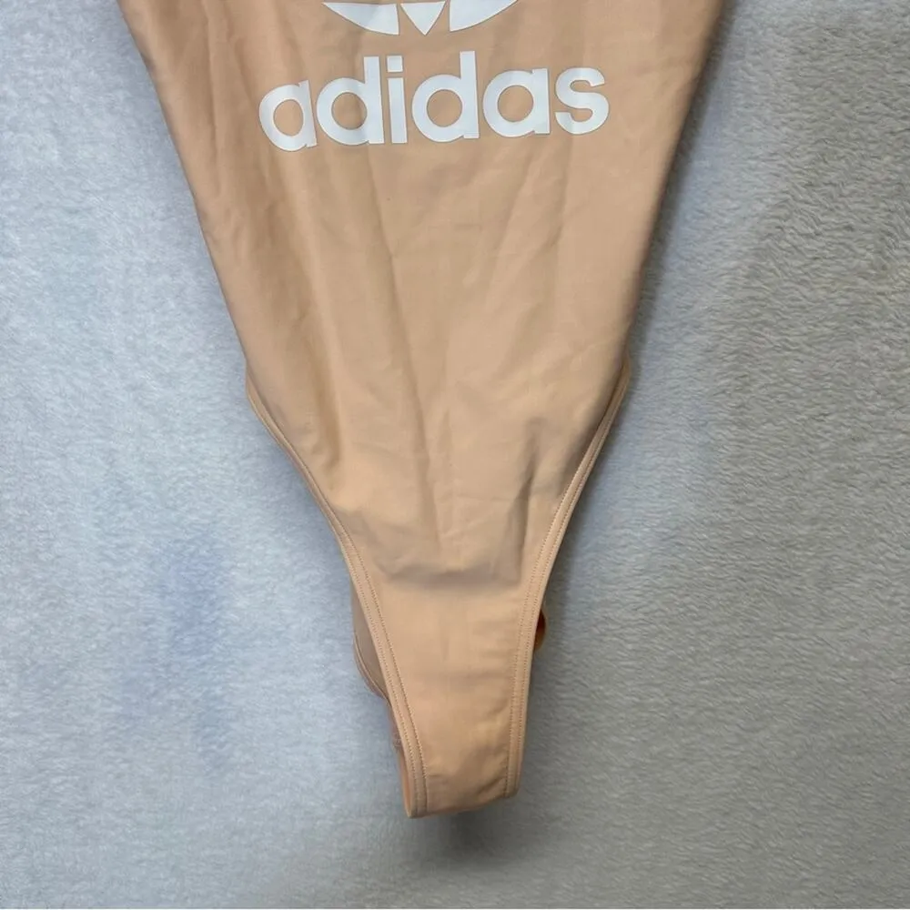 Adidas Swim Trefoil Light Pink Sleeveless One Piece Swimsuit Size‎ S - Image 4