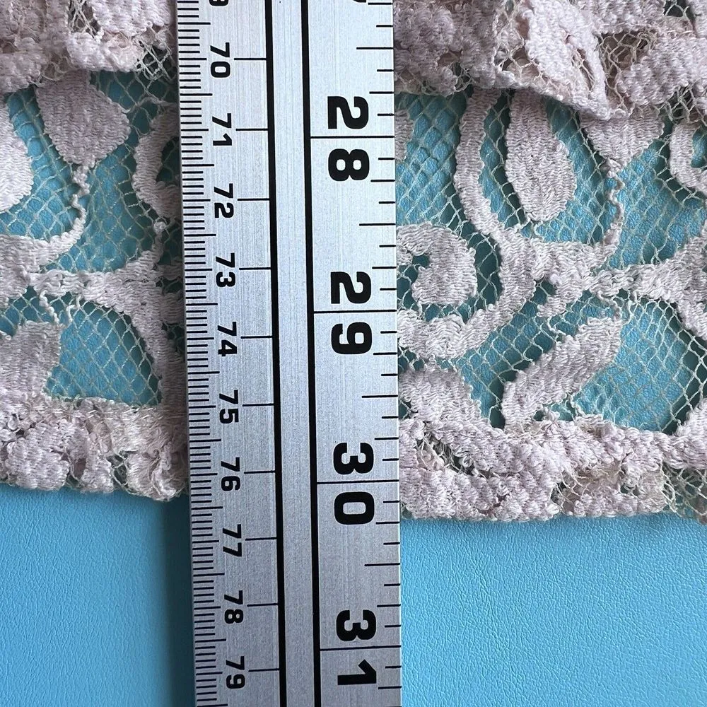 Sundance Victorian Essence Crochet and Lace Tunic Dress Blouse Orange size Small - Image 12