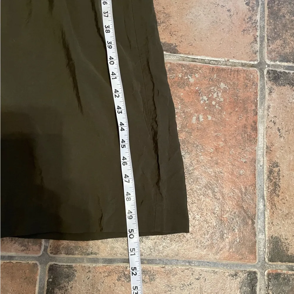 Whistles Army Green Tie Waist Jumpsuit Size 8 - Image 14