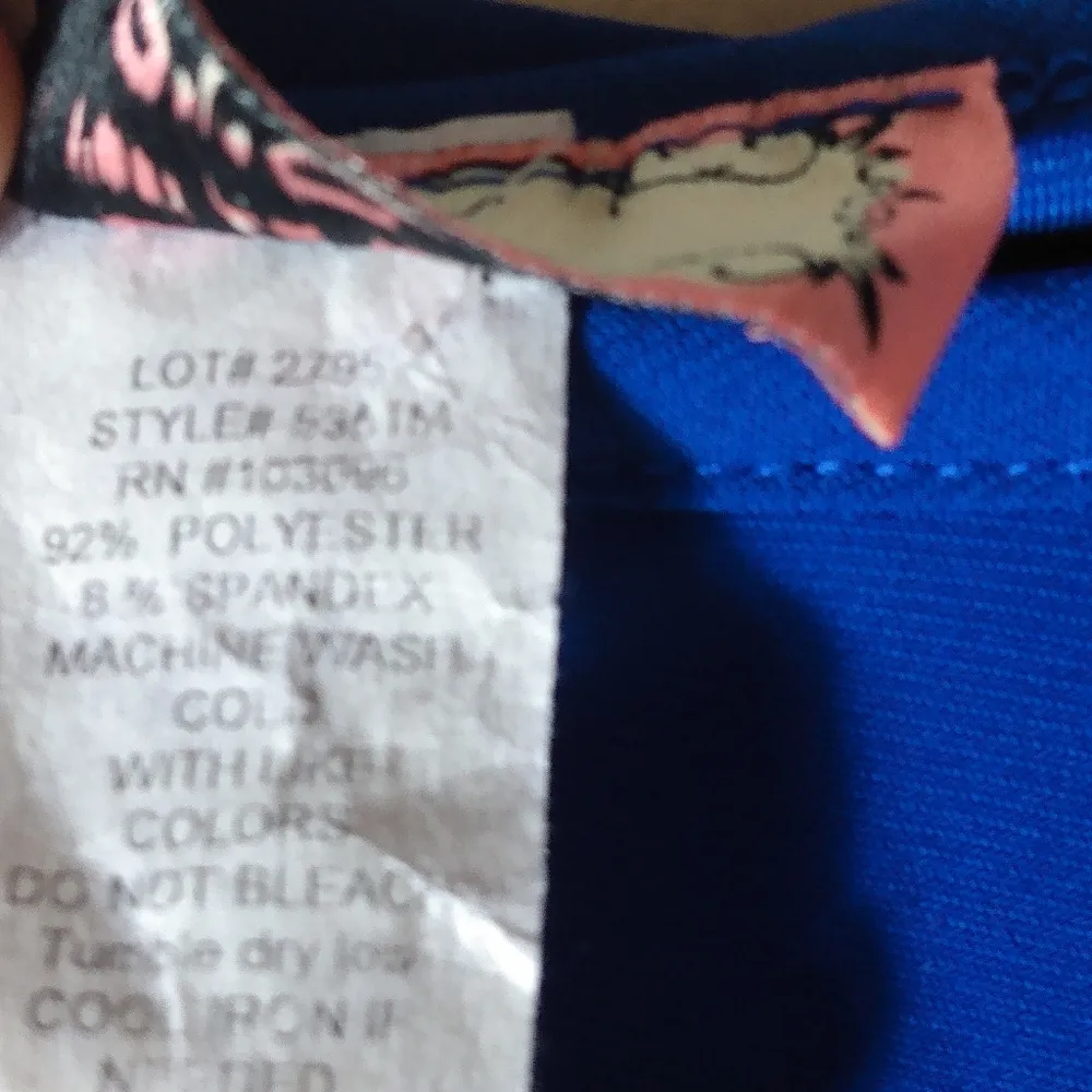 C'est La Vie L Lapis Blue Summer Top Size L - Image 3