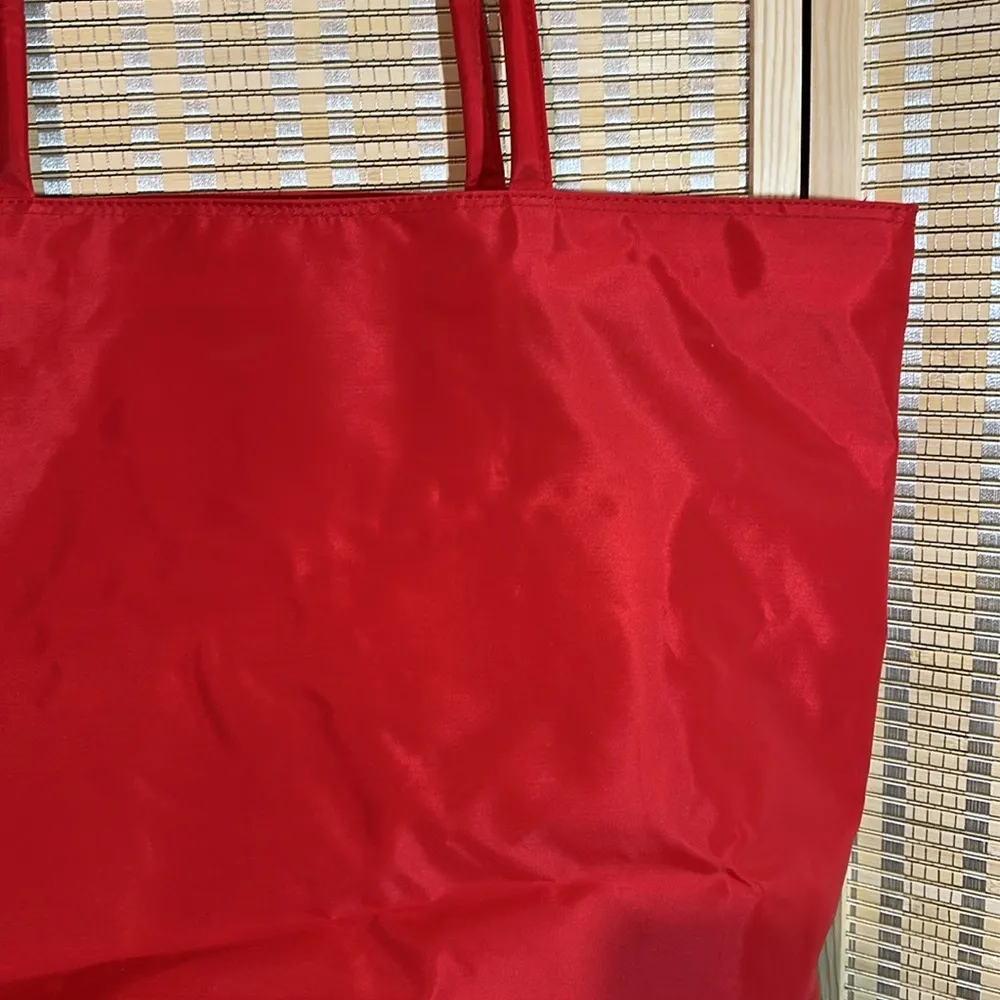 Le Club Oversized Tote Bag or Travel Carry On Bright Colorblock Primary Colors Red - Image 9