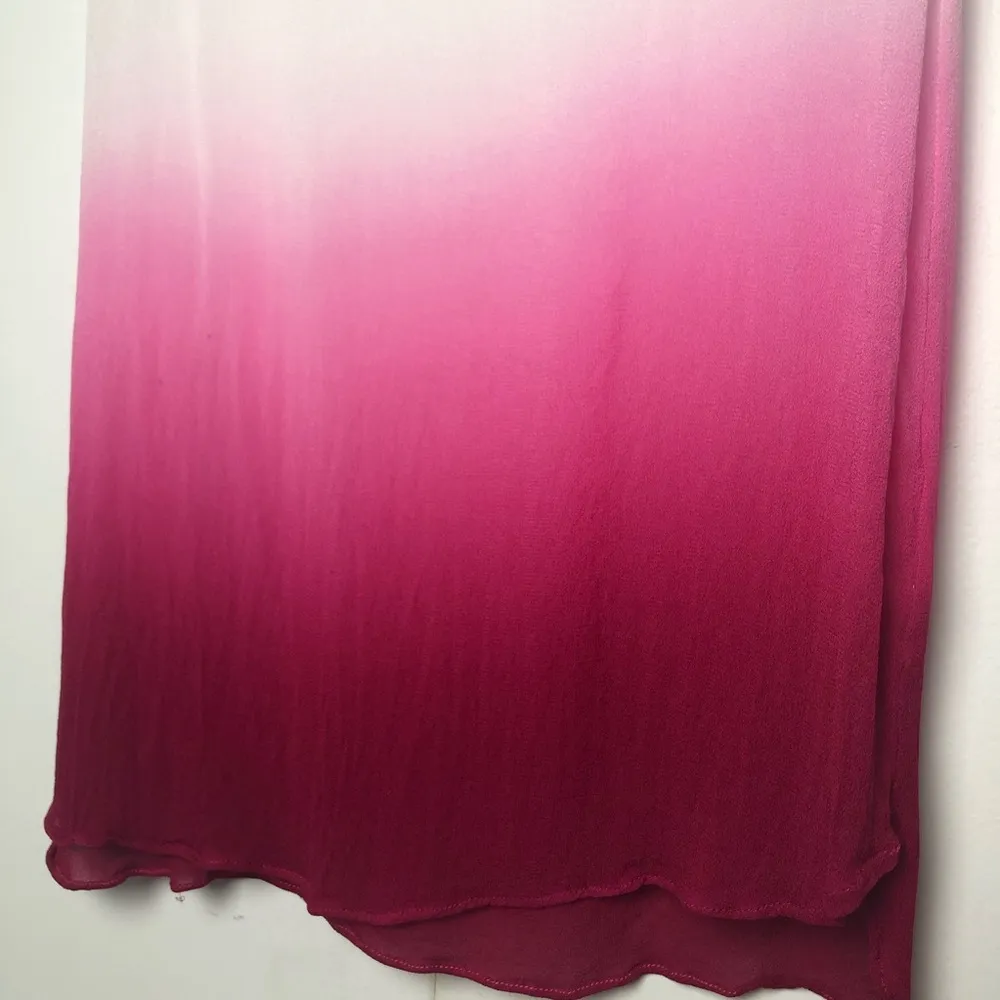 Freeloader  Pink Ombré Semi Sheer Tunic Tee - Image 4