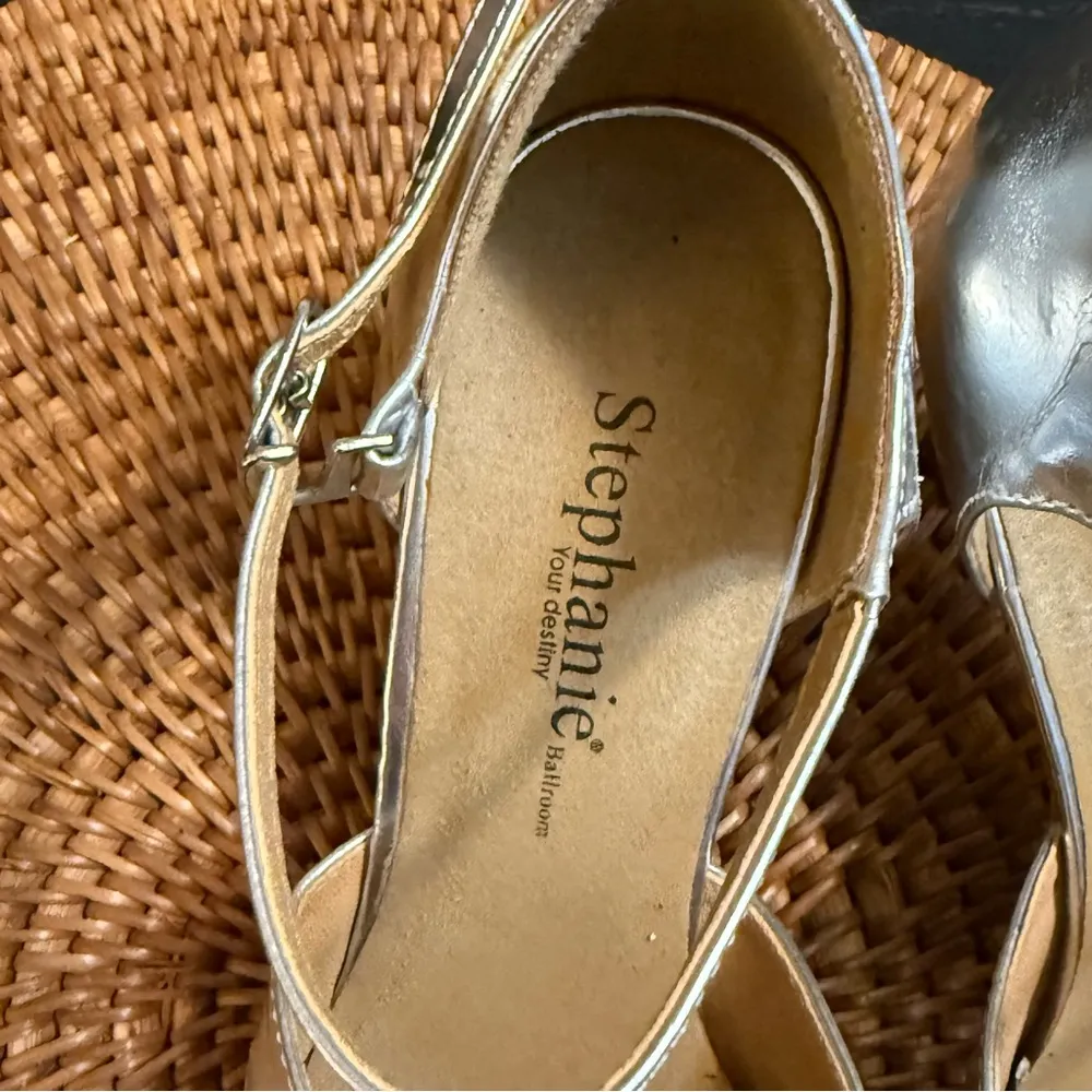 Stephanie ballroom dance Silver Women's Shoes Size undefined - Image 3