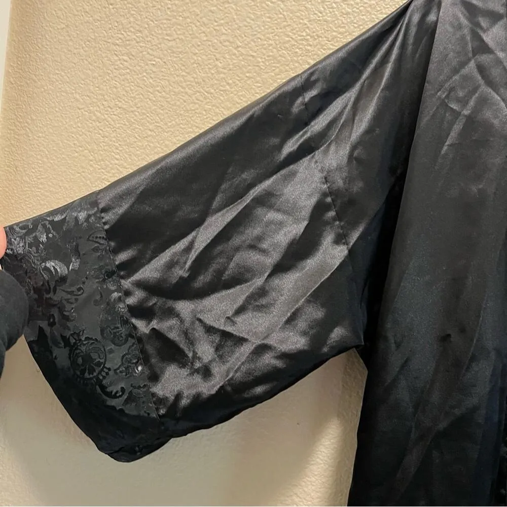 Victoria’s Secret Gold Label Vintage Satin Embroidered Robe Intimates Lingerie - Image 6
