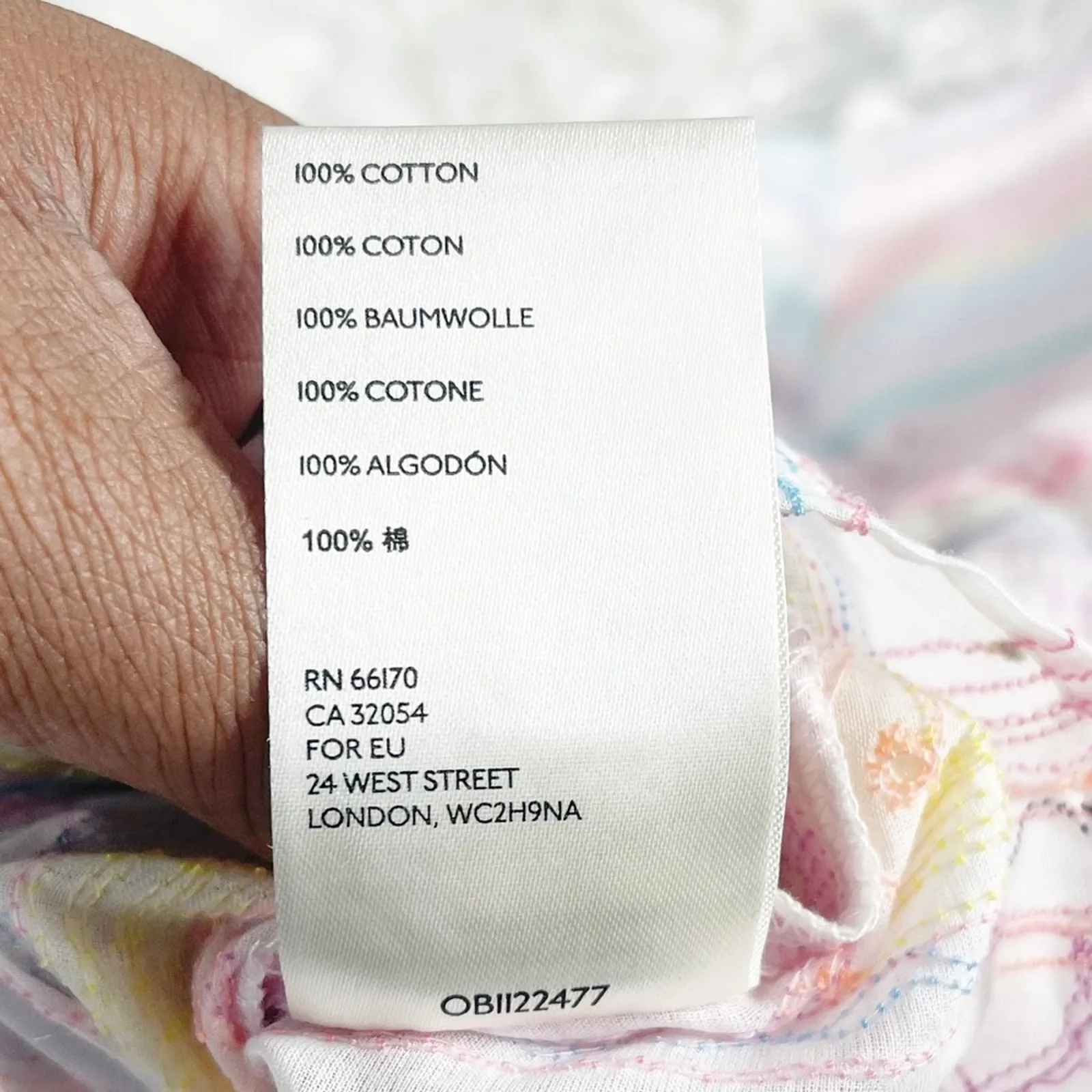 Anthropologie Women's Letty Embroidered Multi Baby doll Top in Pink‎ Size Small - Image 6