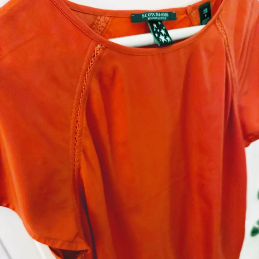 Scotch‎ & Soda Maison Short Sleeve Blouse XS - Image 3