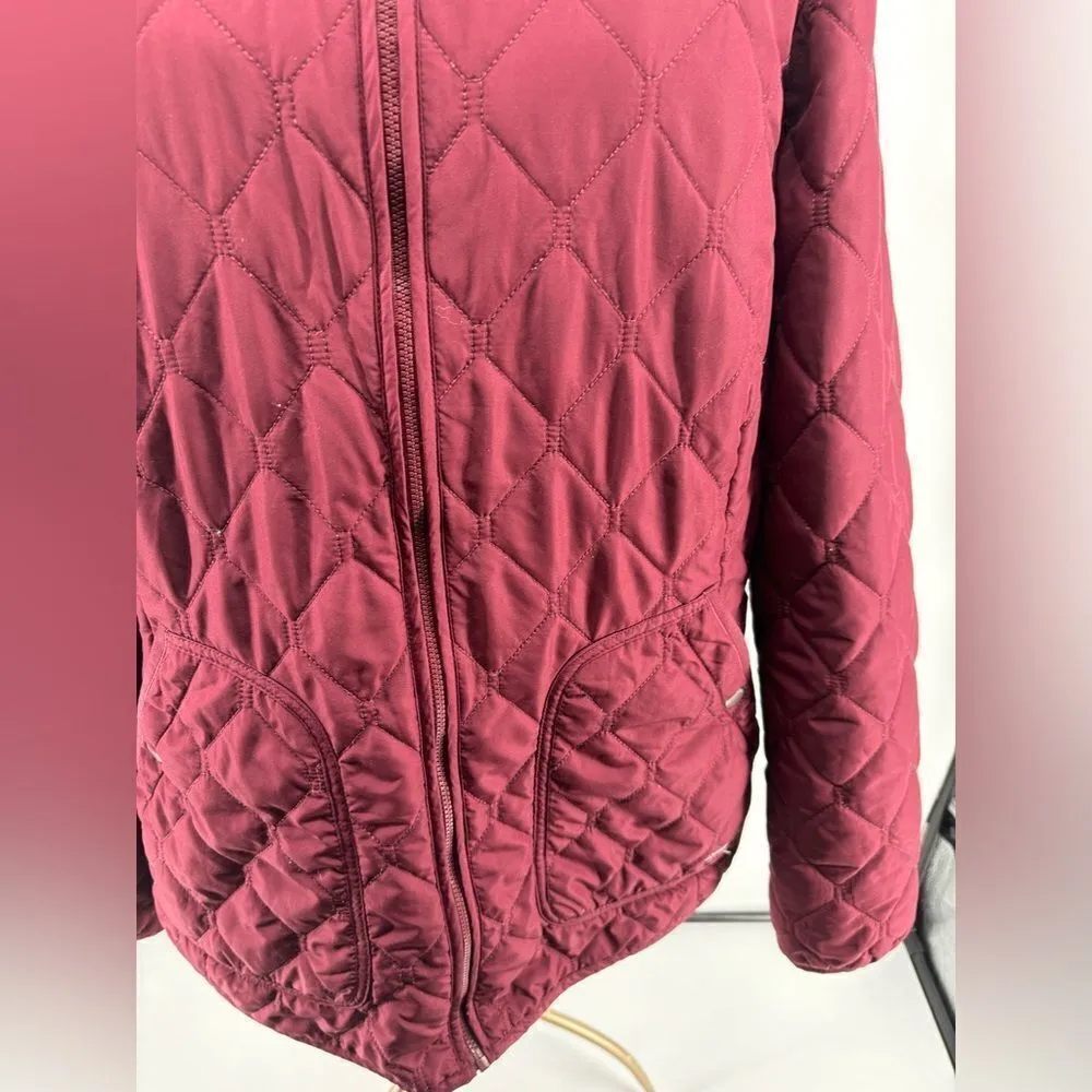 Eddie Bauer red quilted chore barn jacket size XL - Image 9