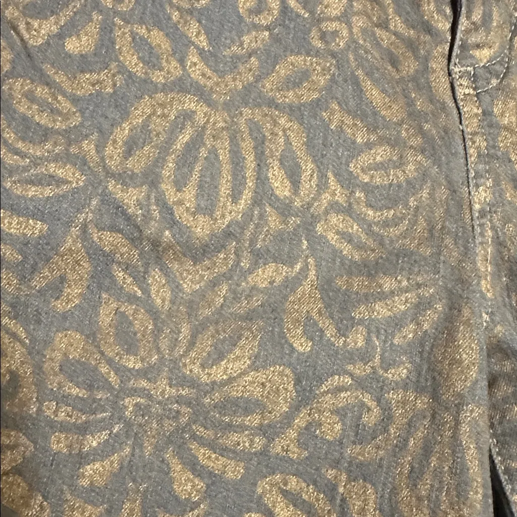 Miraclebody Gold Patterned high waist coated Jeans size 12 slimming - Image 3