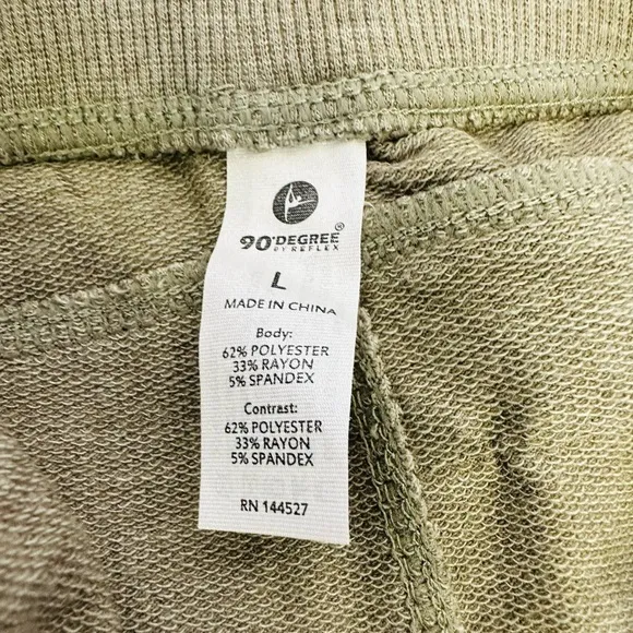 90 Degree By Reflex Sage Green Jogger with Pockets. Soft‎ Fabric Size Large. Gray - Image 3