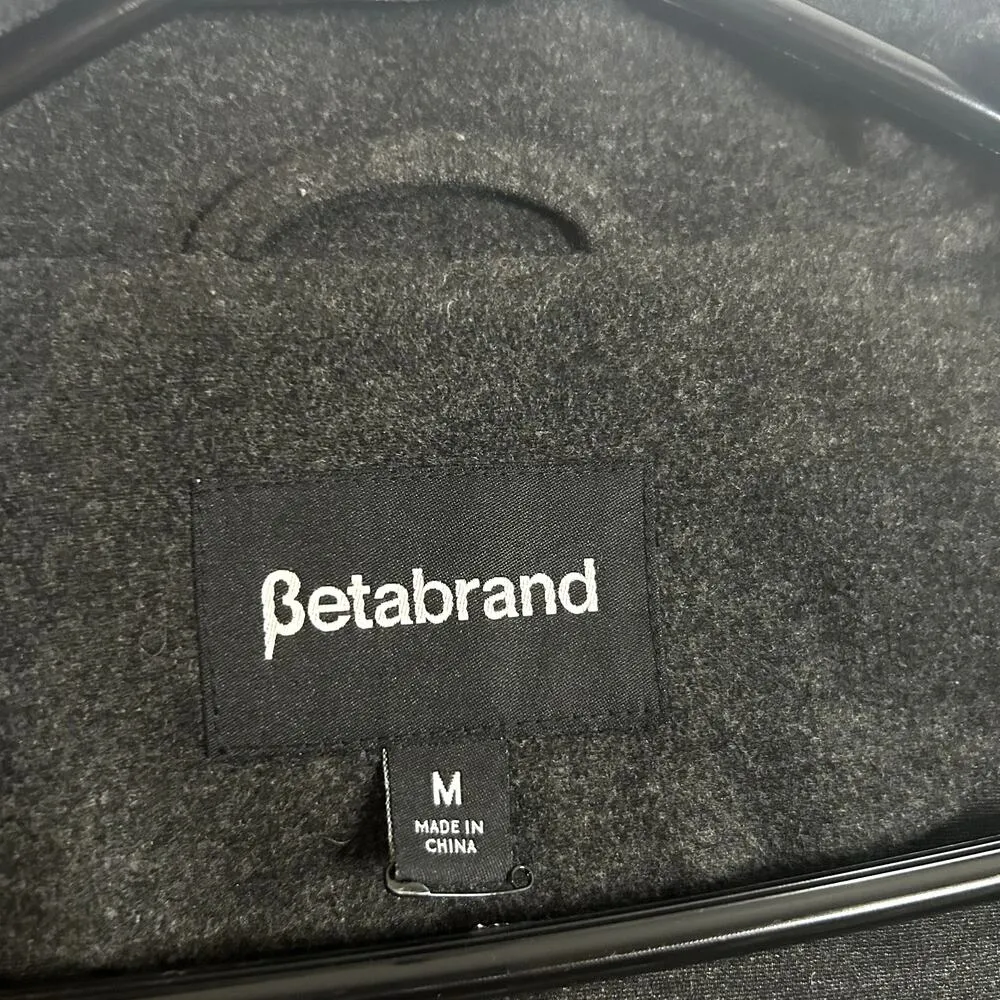 Betabrand by Melissa Fleis All-Day Mock Neck Hooded Stretch Coat Size Medium - Image 6