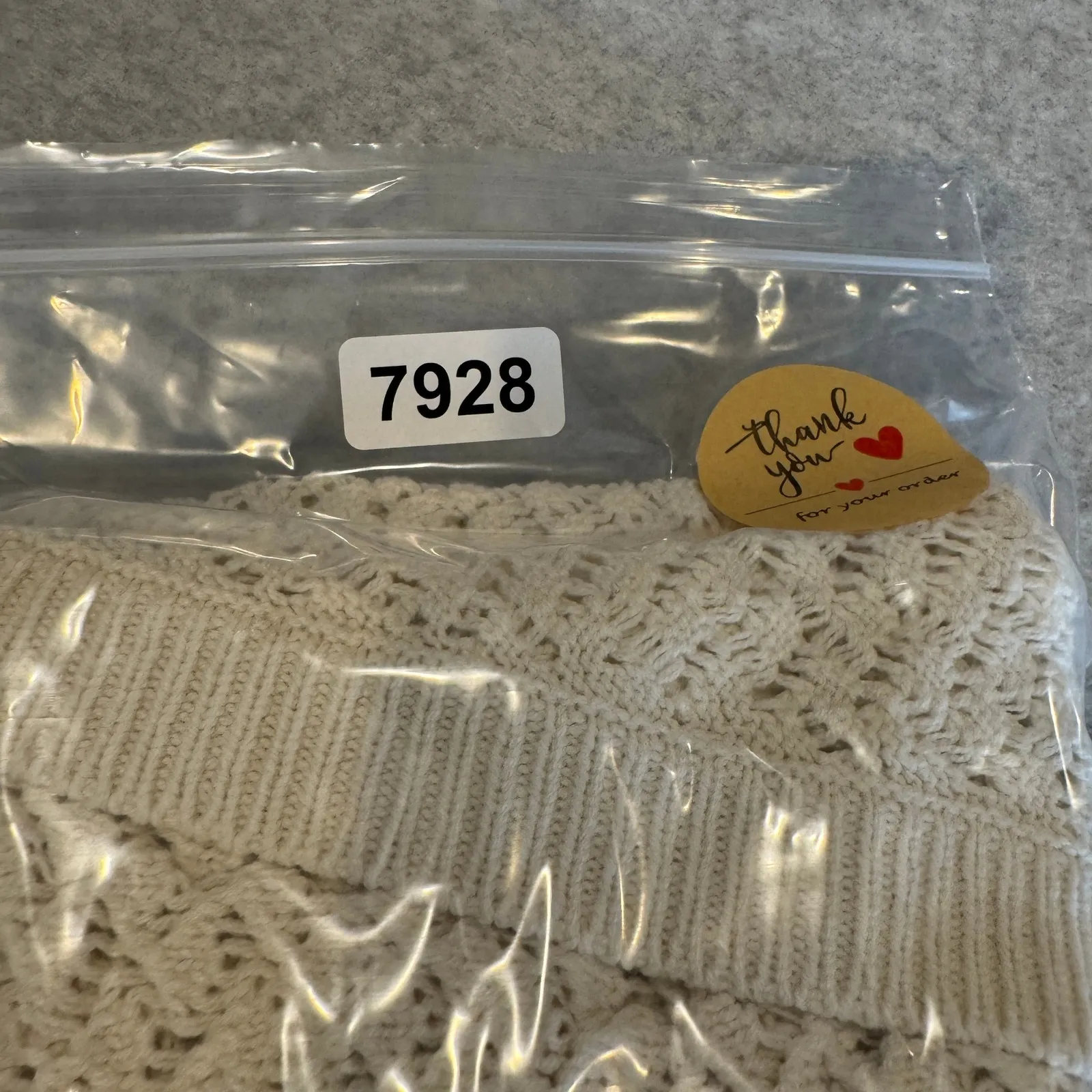 SONOMA Cardigan Sweater Womens Large Cream Crochet Knit Boho Grannycore NEW - Image 15