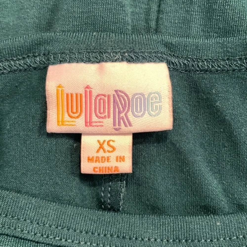 Lularoe Women's Carly Solid Teal Pocket Swing Hi-Lo Dress Size XS EUC #7623 - Image 5