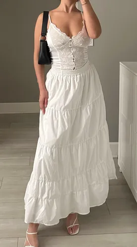 princess polly white flowy dress New Chapters Broderie Mini Dress White