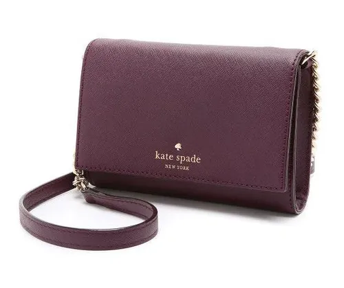 Burgundy kate spade crossbody sale