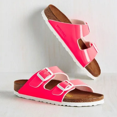 Birkenstock NWOT Arizona Neon Pink Size 8 100 20 Off Retail From Mountainside