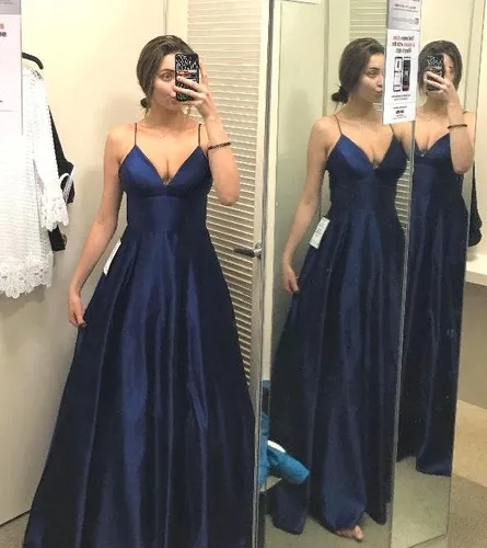 Macy's Royal Blue Silky Prom Dress Size 6 - $130 (45% Off Retail) - From  leanna