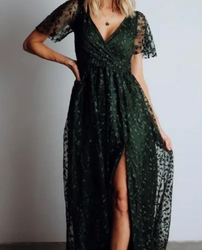 Baltic Born Marseille Embossed Maxi Dress Green Size XXL - $150 (11% Off  Retail) New With Tags - From Jessica