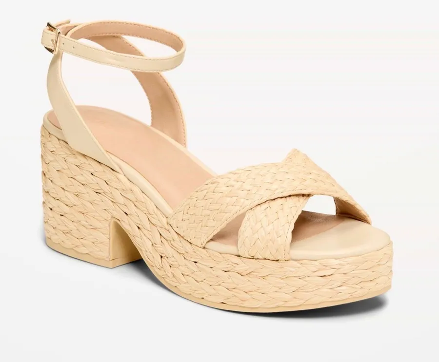 Old Navy Platform Woven Sandals