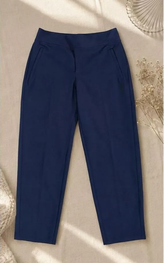 Athleta Navy Blue High-Rise Stretch Pants Size 4