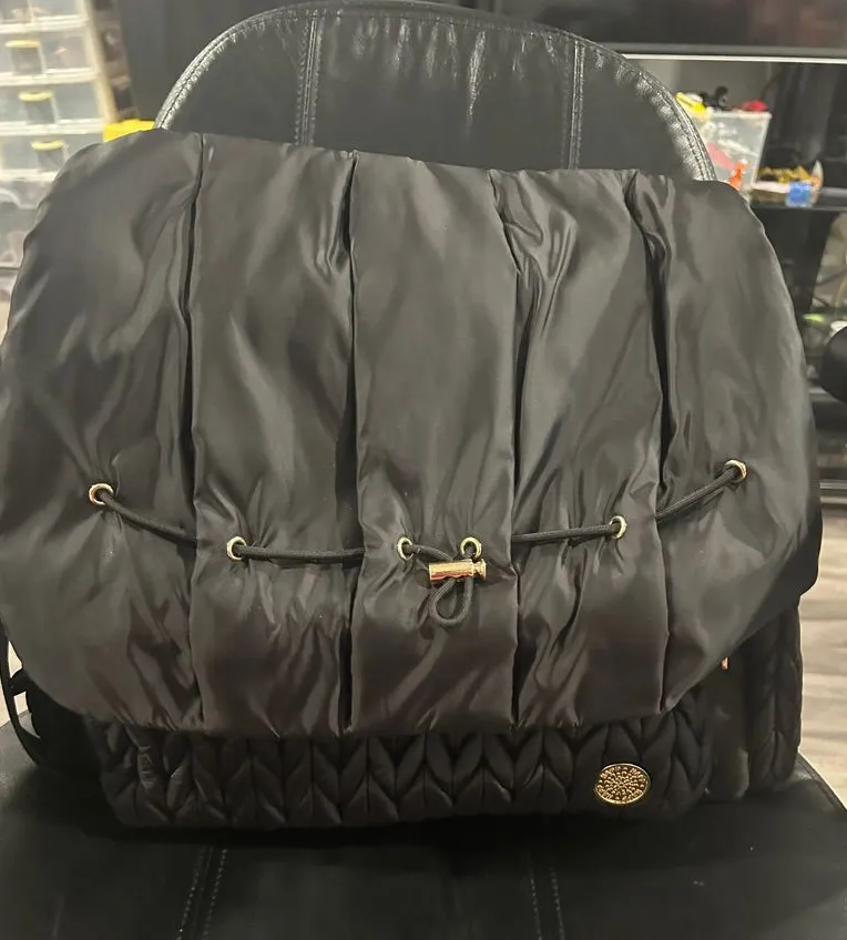 Quilted Drawstring Backpack