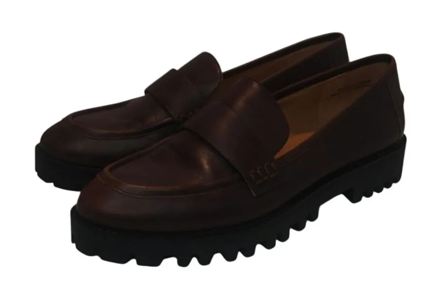 Brown Nine West sz 9 loafers