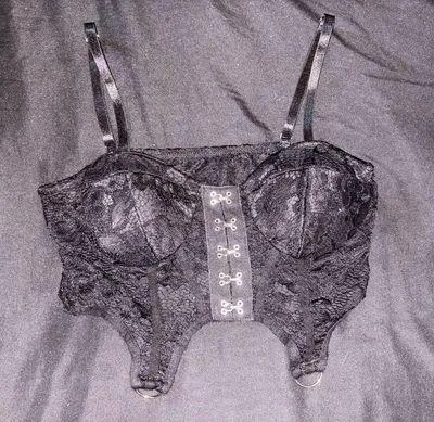 Edgy Lace Bustier Top
