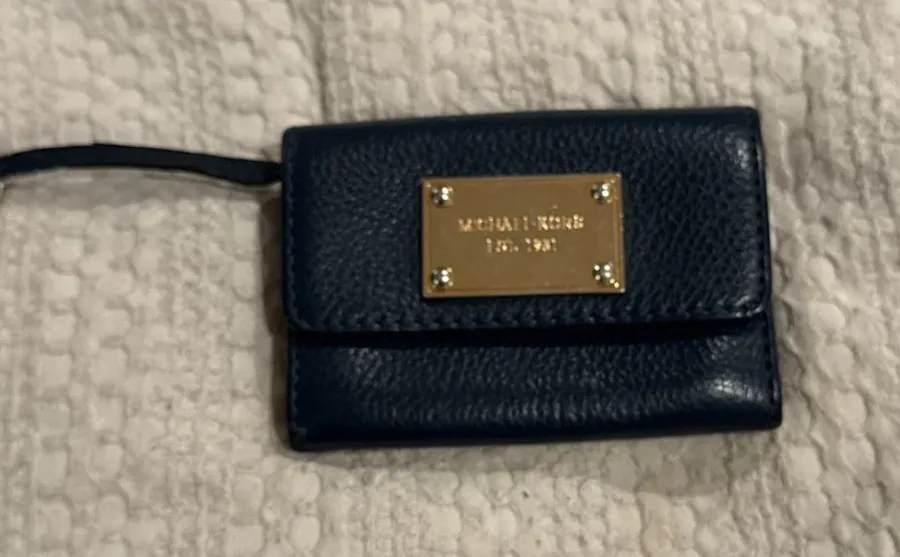 Michael Kors Est. 1981 Leather Flap Coin Purse and Key Case