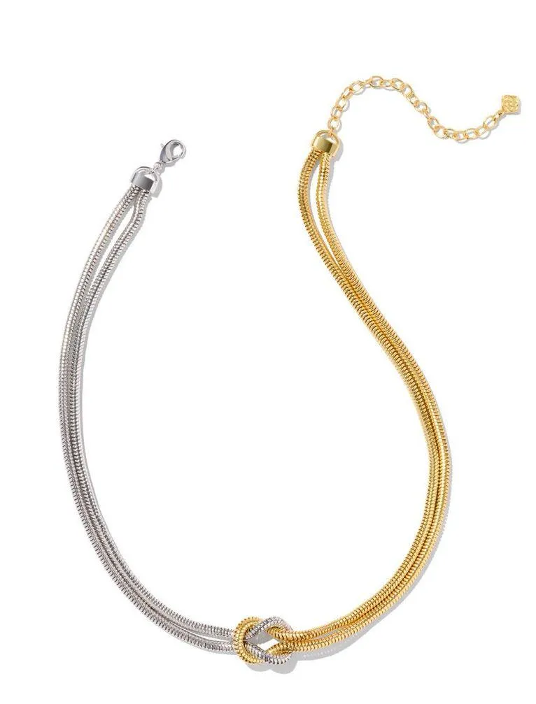 Annie Chain Necklace In Mixed Metal
