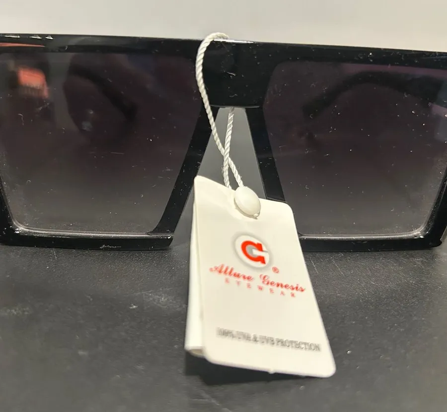 Sleek Black Modern Sunglasses