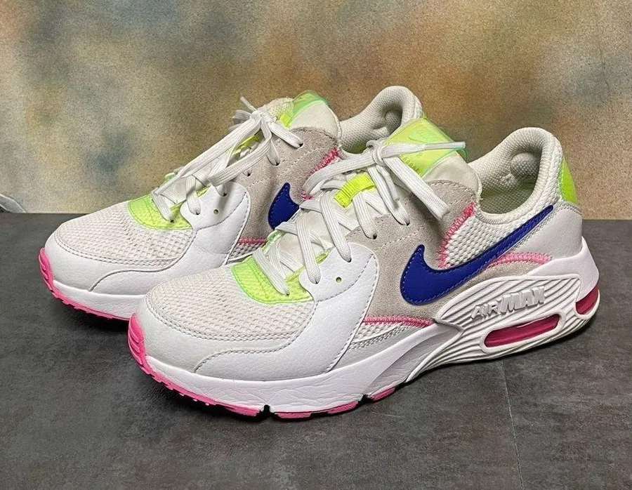 Nike Air Max Excee Women's White /Pink /Indigo Sneakers Size 7