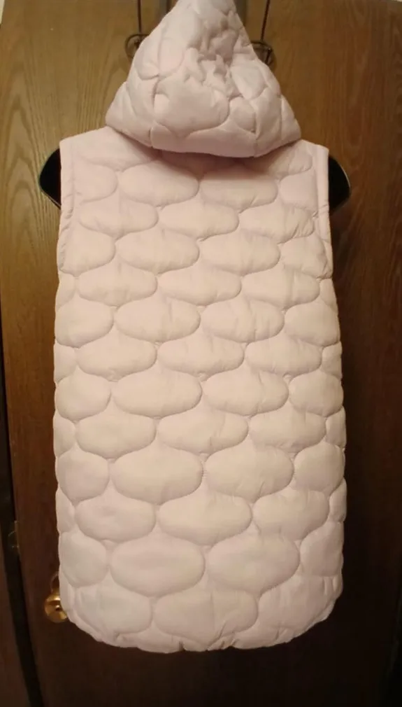 DSG Women's Pale Lavender Hooded Puffer Vest