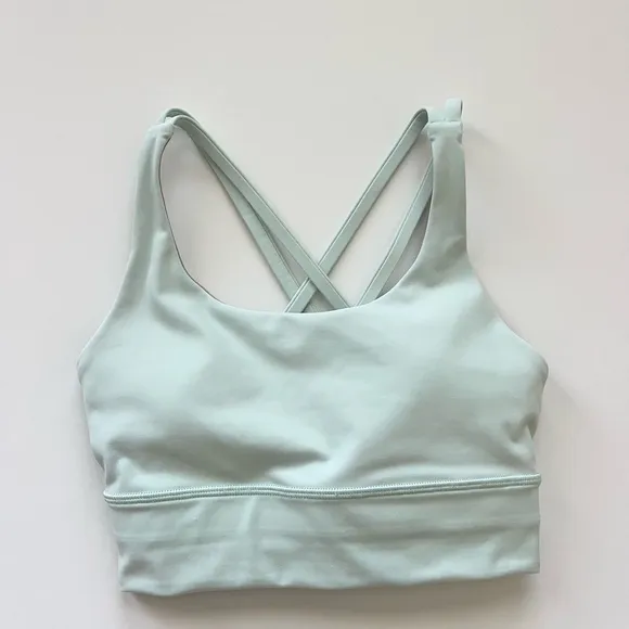 lululemon Energy Longline Bra in Hazy Jade -Size 4
