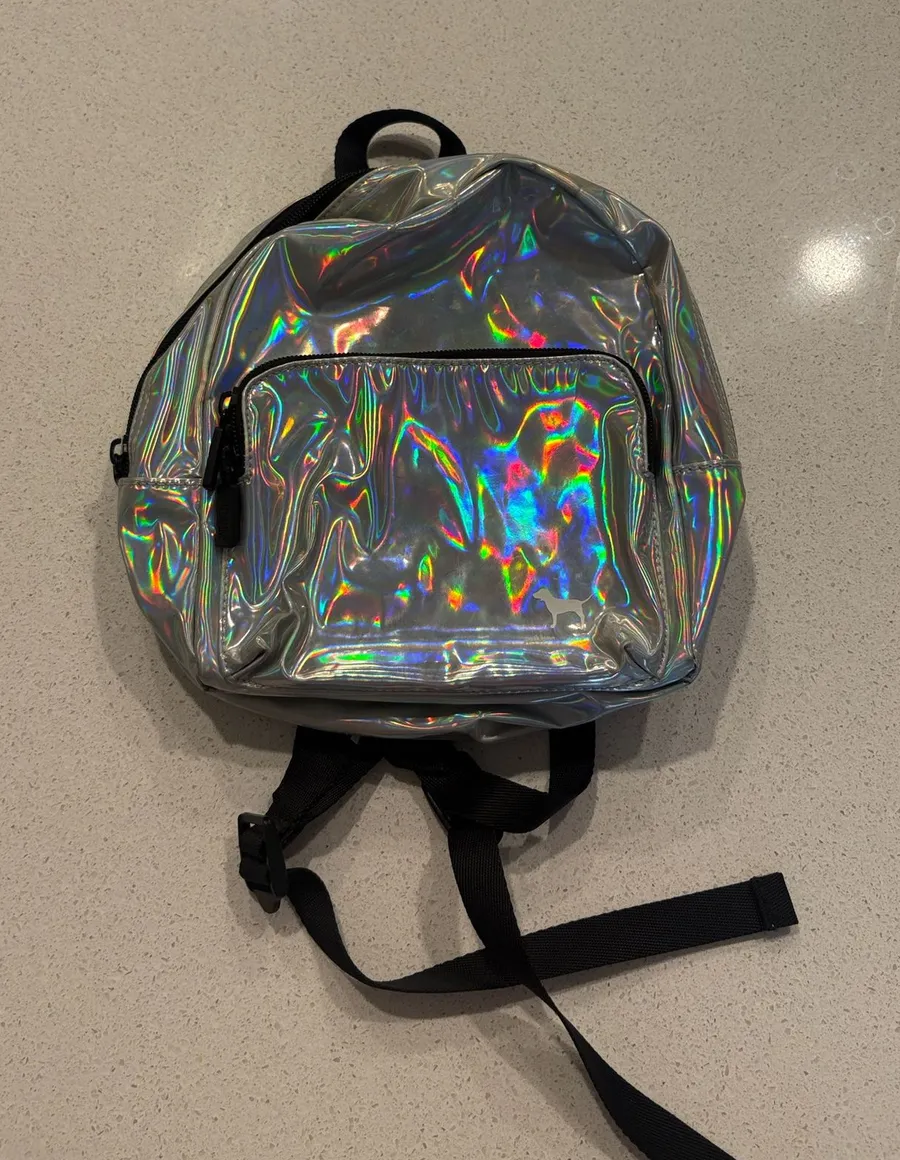 Vspink holographic mini backpack