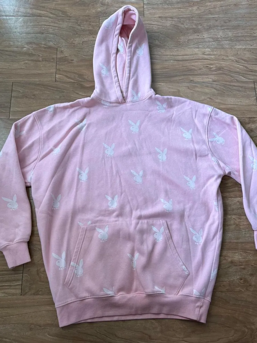 PLAYBOY Pink Allover Bunny Hoodie