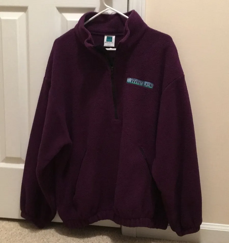 Fleece field hockey quarter zip jacket Size L