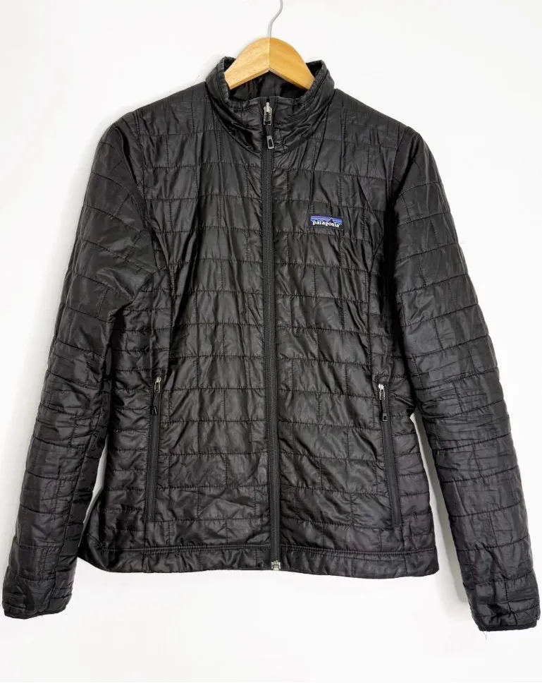Patagonia Nano Puff Jacket Women’s Small Black Lightweight Quilted Coat