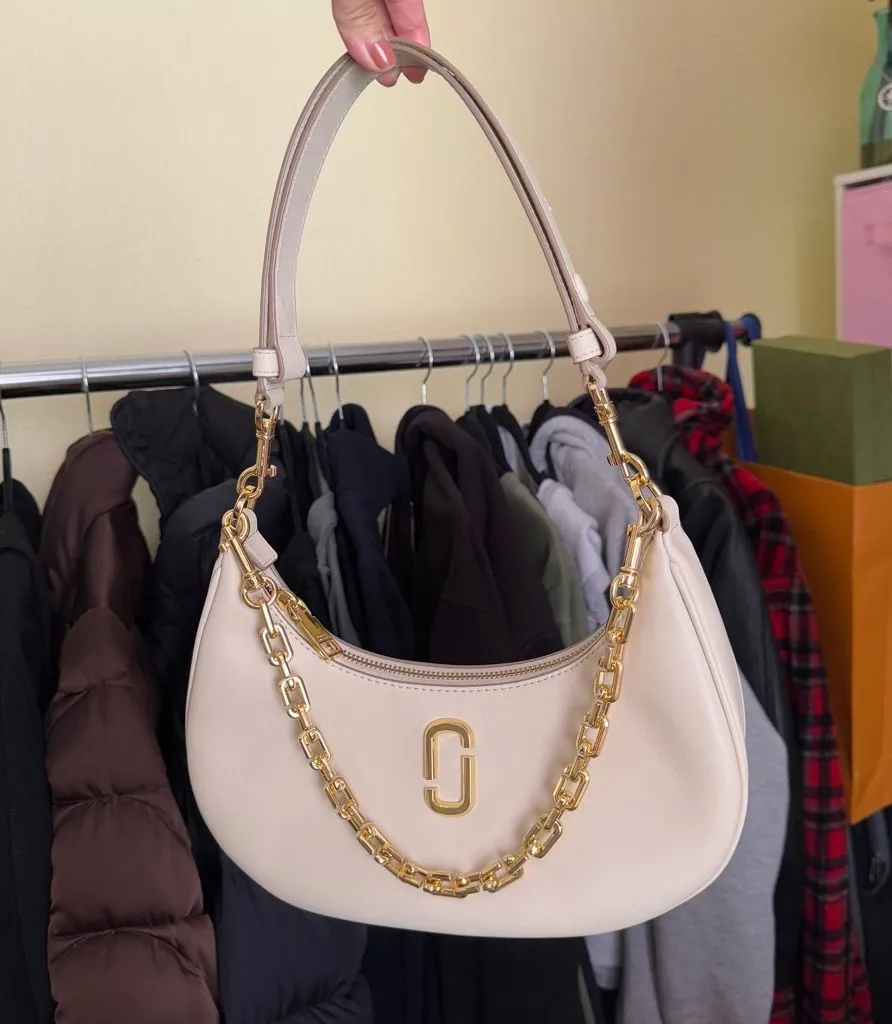 Marc Jacobs the curve bag in cloud white y2k shoulder bag
