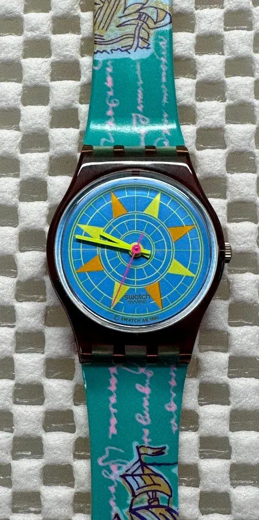 Swatch Watch Compass LV100 Vintage 1991