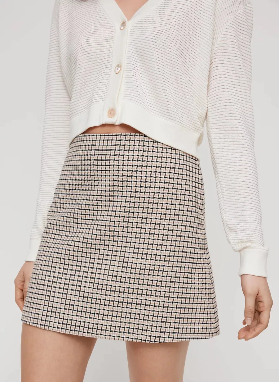 Wilfred Checkered Skirt