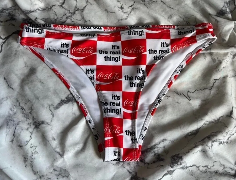 Coca-Cola Checkered Bikini Bottoms