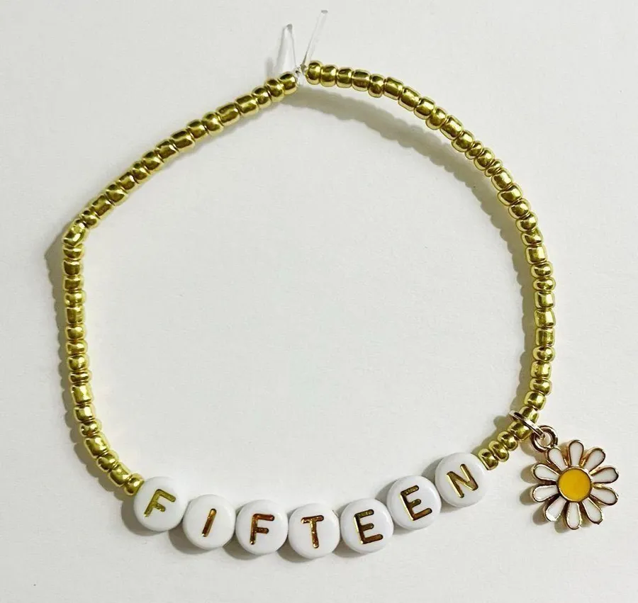 Taylor Swift Eras Tour Friendship Bracelet Fearless Fifteen