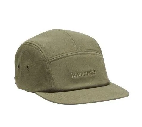 NEW Lululemon Five Panel Hat Olive Green Cap Size S M Athletic Running