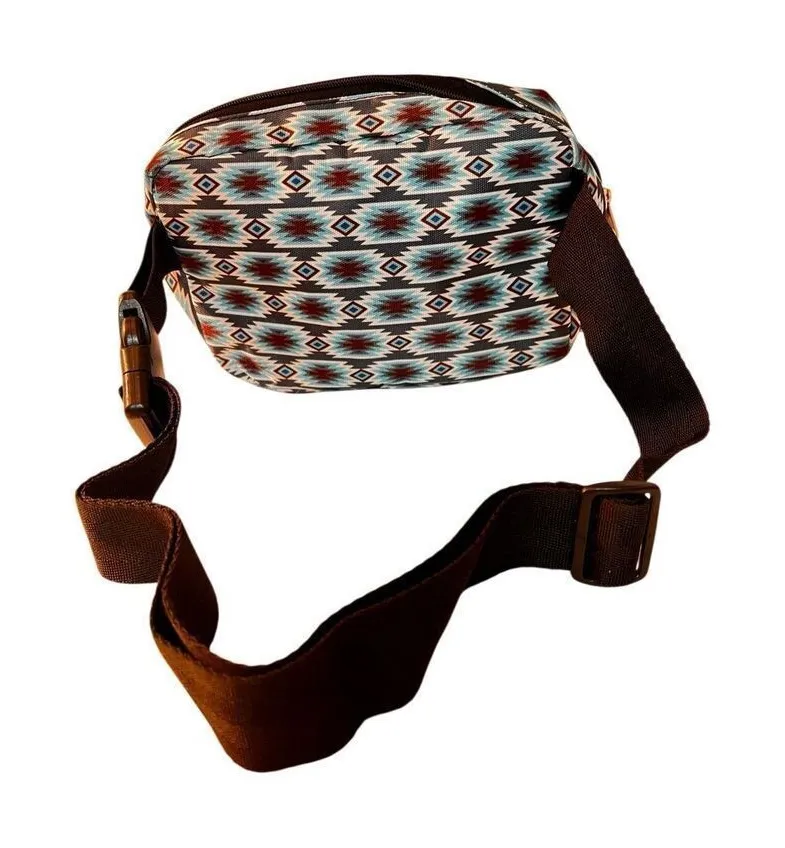 SHOWMAN AZTEC NYLON BELT BAG