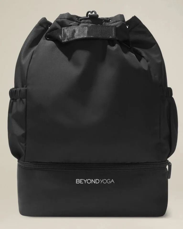 NWT Beyond Yoga Convertible Gym Bag Backpack Black