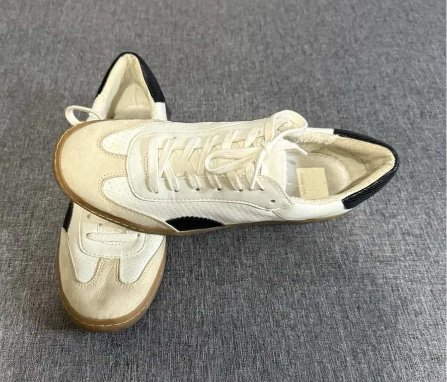 Dolce Vita Women's Nadia Casual White Sneakers Sz 9M