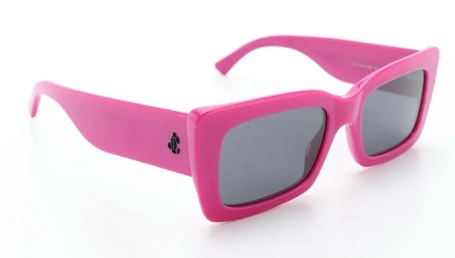 Jimmy Choo VITA Fuchsia Rectangular Sunglasses
