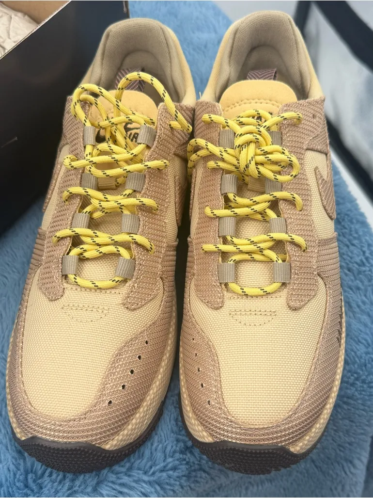 Nike Air Force 1 NWB Wild Sneakers in "Seasame" Brown Women's Size 8