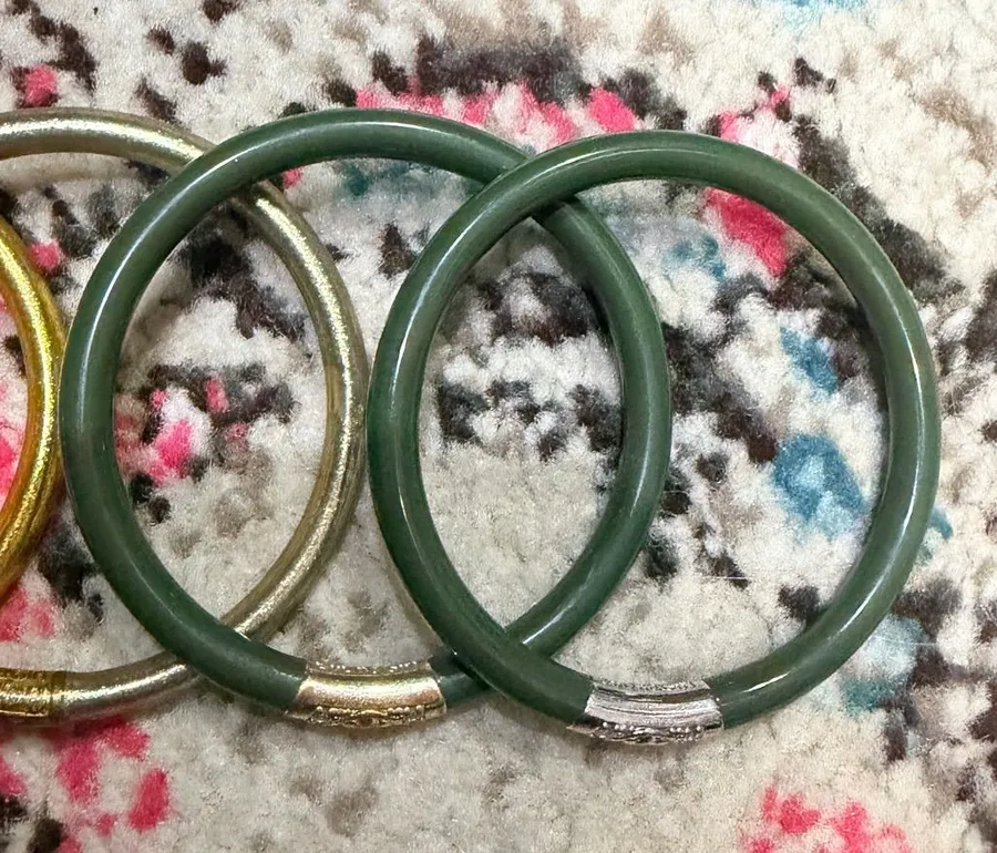2 Olive Three Kings BuDhaGirl Bracelets Green
