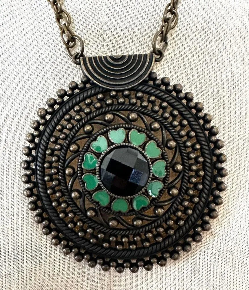 Large Tribal Medallion Necklace